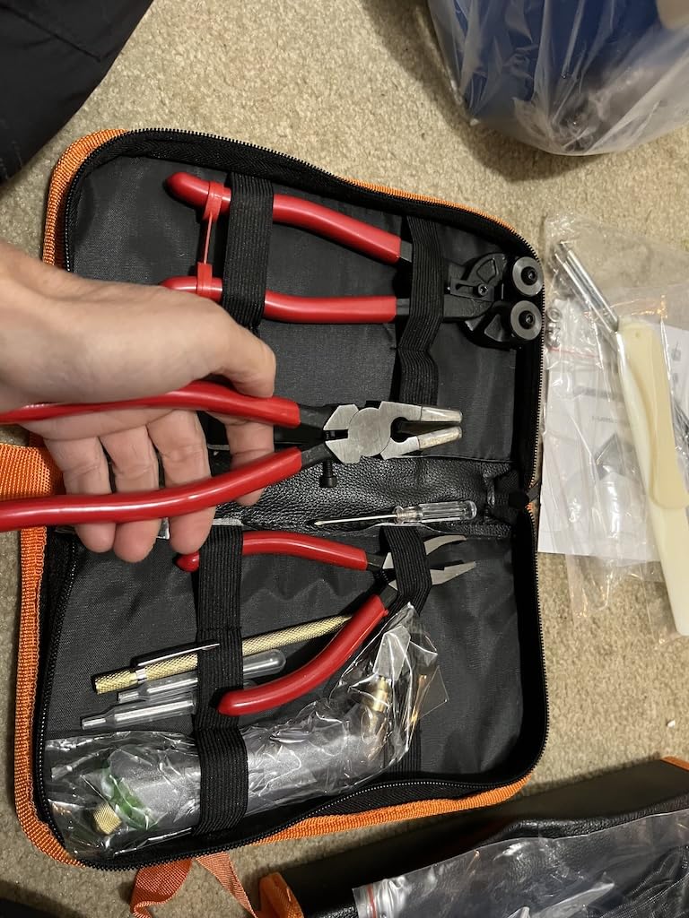 34Piece Stained Glass kit, Stained Glass Grinder & Automatic Water Filling, 5/8 Grinding Drill Bit, Glass Cutting Kit Included, 100W Soldering Kit Included customer photo 1