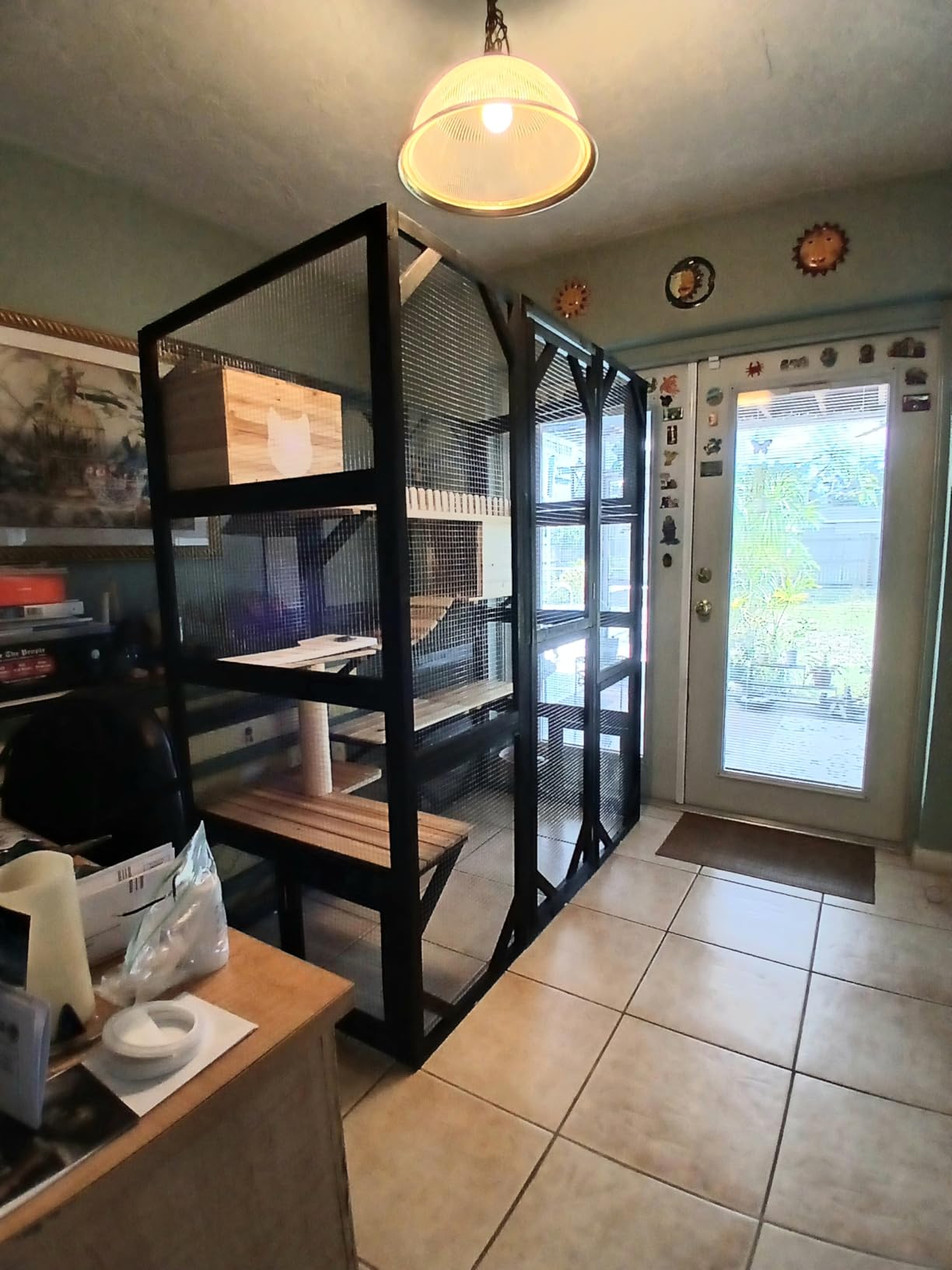 Catio Outdoor Cat Enclosure Window Access Walk-in Indoor Cat Cage Patio 71