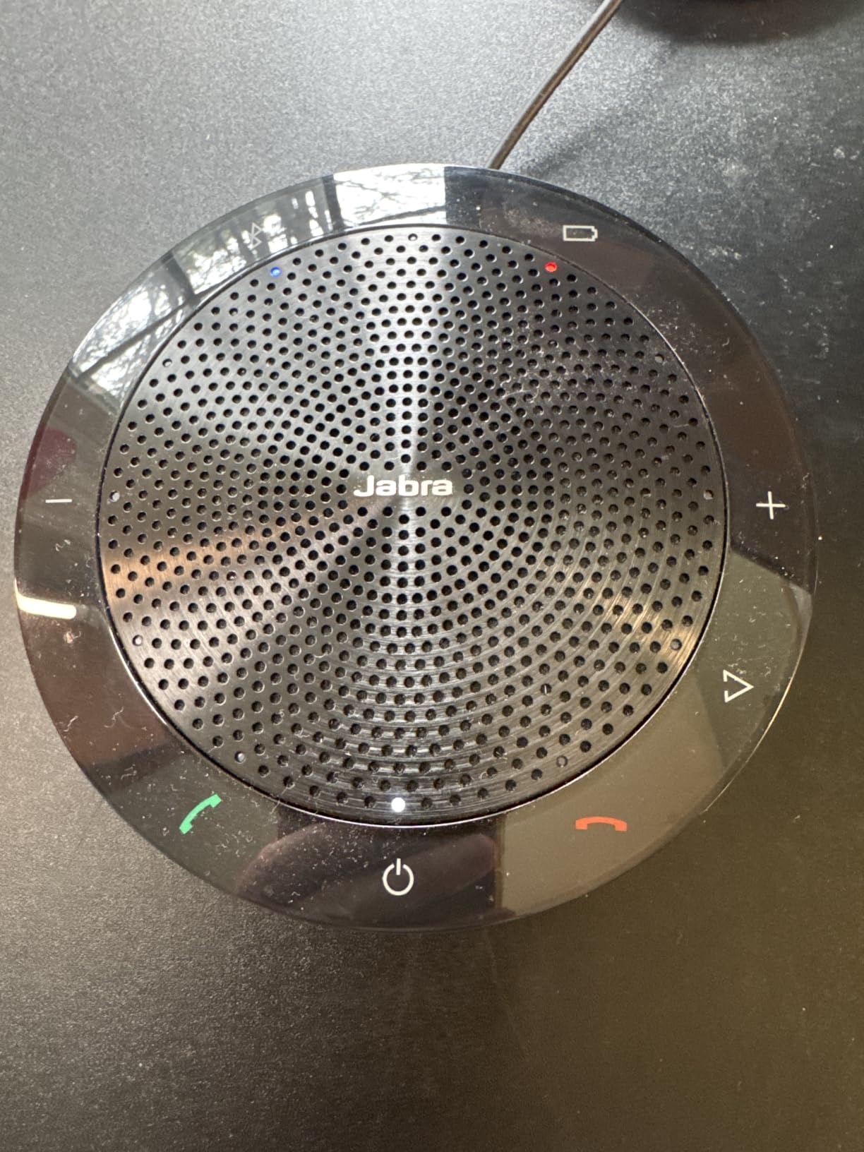 Jabra Speak 510 (2025 Edition) Portable, USB or Wireless Bluetooth Speaker for Meetings and Calls with Crystal-Clear Sound, Works with All Meeting Platforms - Microsoft Teams, Google Meet, Zoom, Black customer photo 1
