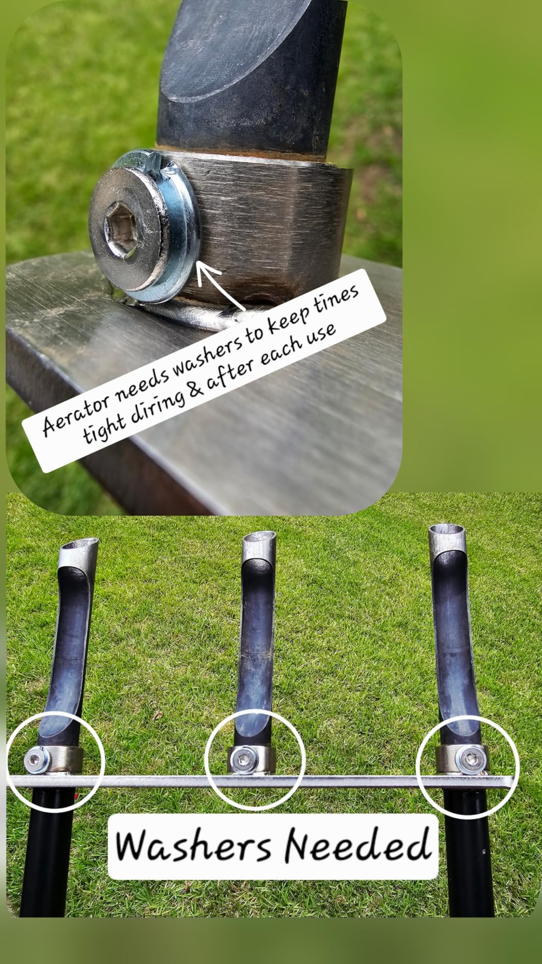 Lawn Aerator Tool, Core Aerator Lawn Tool with Alloy Steel Material, Sturdy Grass Aerator for Lawn Health Soil Yard Aerator customer photo 1