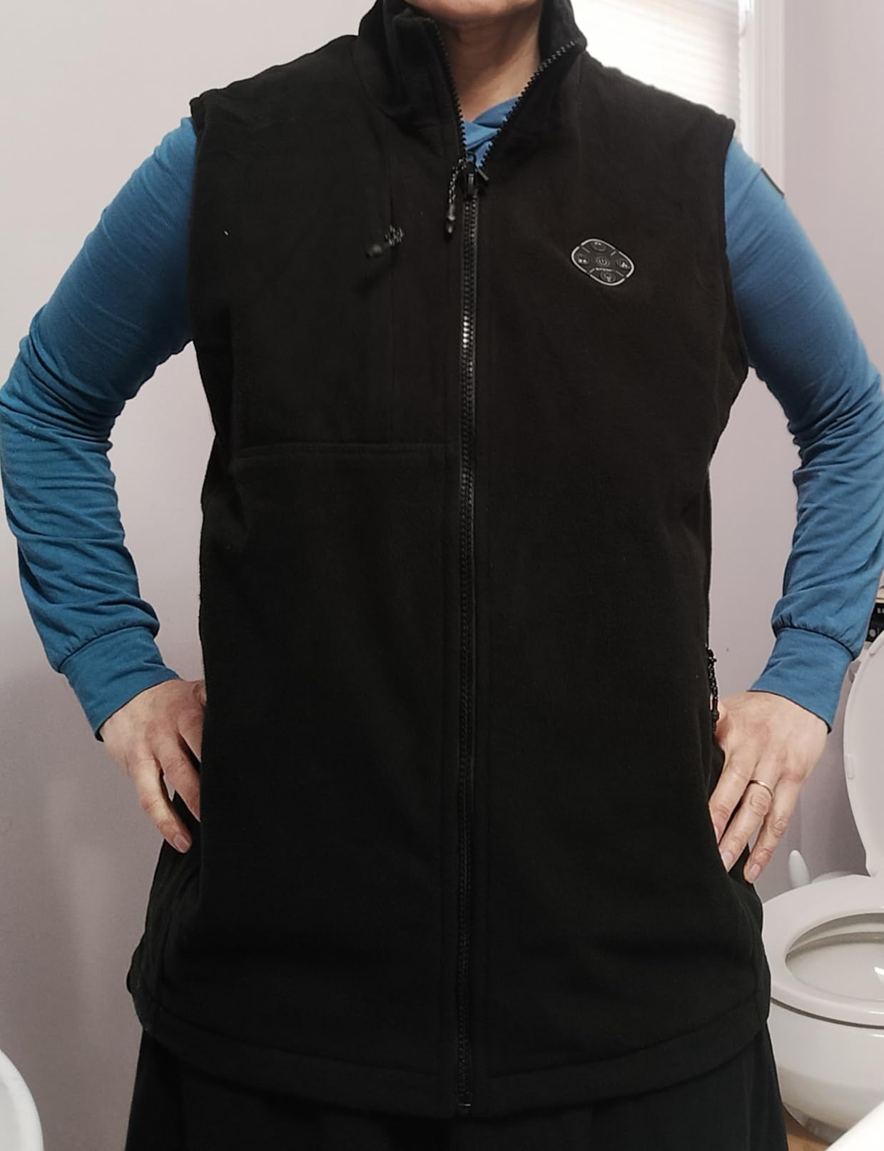KOVNLO Heated Vest for Men with Battery Pack Included, Soft Fleece Smart Electric Lightweight Heated Jacket customer photo 2