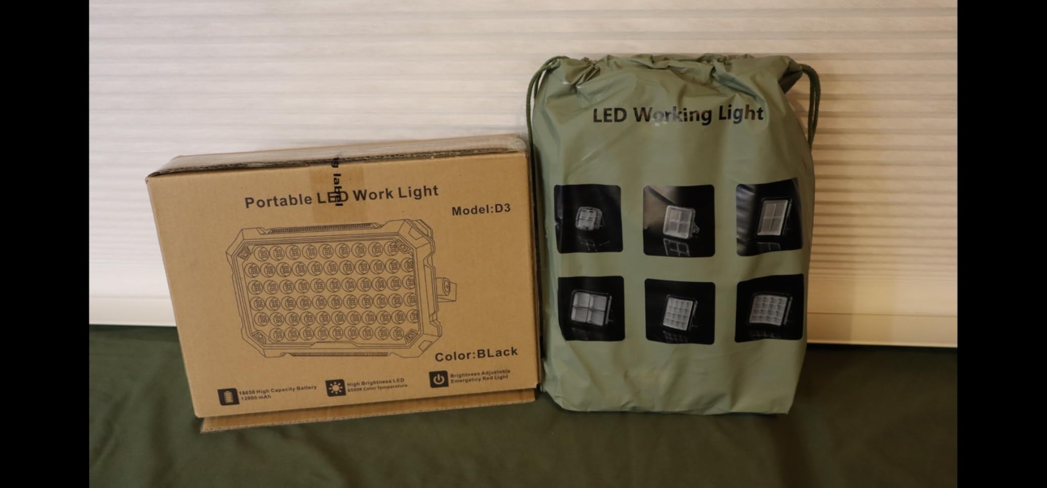 LED Work Light: Portable Rechargeable Magnetic Work Light | 10000LM output with 4 lighting modes, IP65 waterproof protection and a 13000mAh battery for garage, camping and emergency use customer photo 2