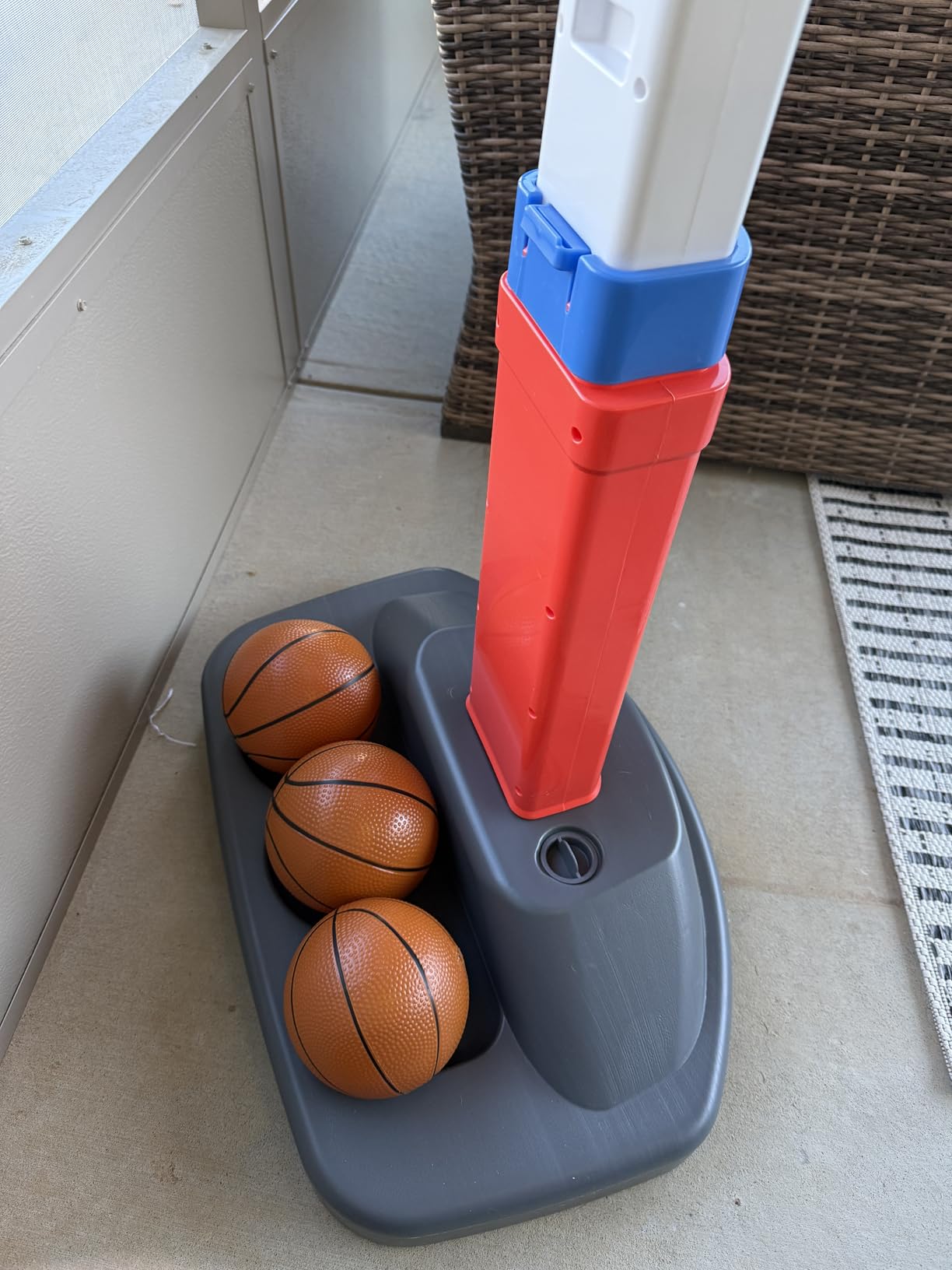 Fisher-Price Grow-to-Pro Basketball Hoop for Toddlers & Kids - Adjustable Height Indoor/Outdoor Play Set with Ball, 18 Months - 5 Year customer photo 2