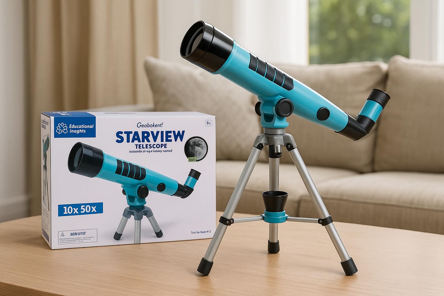 Educational Insights GeoSafari Starview Telescope - Kids Telescope for Beginners, Beginner Astronomy Telescopes, Stargazing & Viewing Planets, Home or Classroom Set, Space & STEM Gifts for Ages 7+ customer photo 2