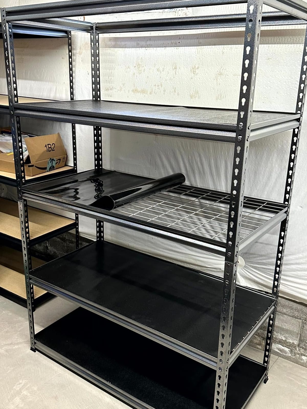 WORKPRO 77-Inch Garage Utility Shelving, 6400 lb Heavy-Duty Rack | 77