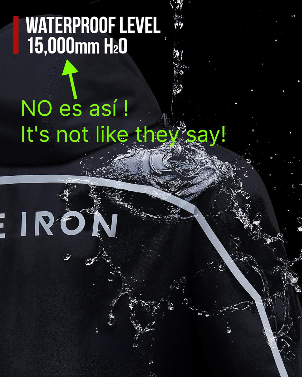 RIDEIRON Motorcycle Rain Gear for Men & Women, Waterproof Rain Suit | 15,000 mm Waterproof Rating, Zippered Leg Openings, Roomy Seat Design, Reflective, Breathable customer photo 1