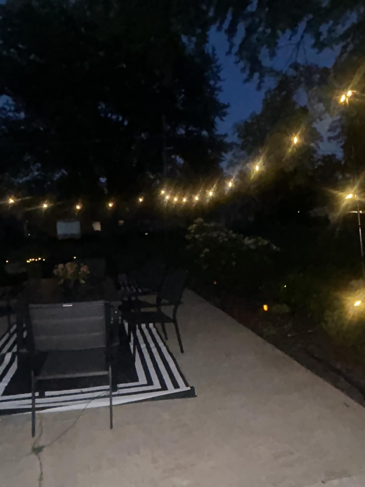 Brightown 100FT Solar String Lights Outdoor, 31+2 Shatterproof LED Bulbs | Waterproof, Remote Control, Dimmable, Timer, 3 Light Modes, Up to 26H Runtime for Backyard, Patio and Party Decor customer photo 2