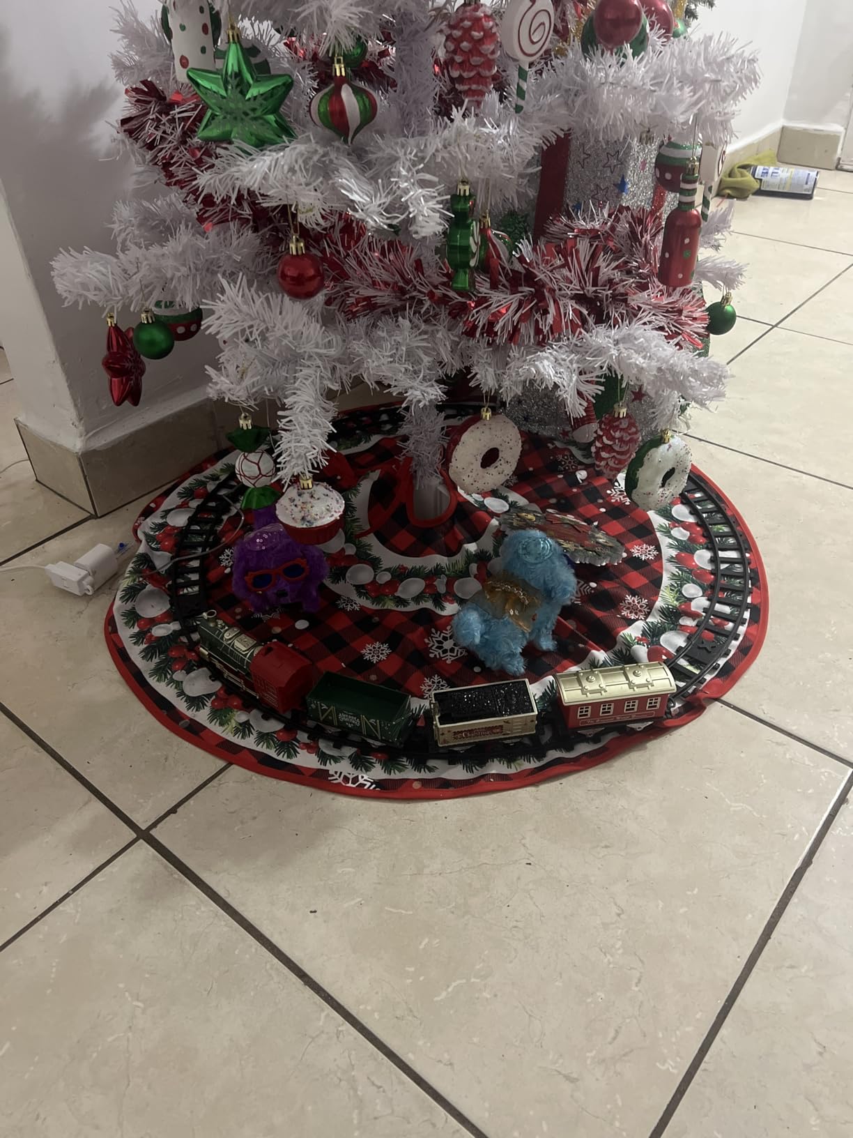 Christmas Kids Train Set - Train Toys w/Sounds (Turn ON/Off), Lights, Electric Toddlers Classical Train for Christmas Village Tree, Train Set for Kids Ages 3-8, Christmas Toys Gifts customer photo 1