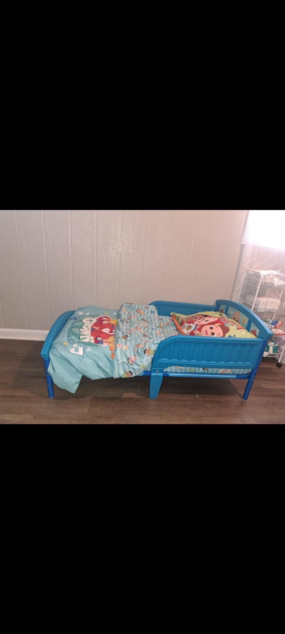 Delta Children Plastic Toddler Bed, Bluey | Low-to-Floor Toddler Bed with Included Safety Rails, BSA Certified, Fits Full-Size Crib Mattress customer photo 2