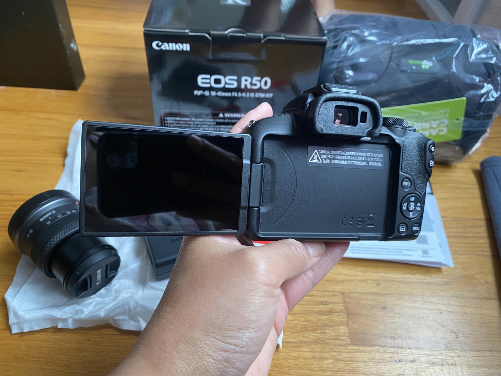Canon EOS R50 Mirrorless Camera with 18-45mm Lens (5811C012) Bundle | For Photography & Video | APS-C Mirrorless Camera | 4K Video | Dual Pixel AF II + 64GB Memory Card + Camera Bag customer photo 2