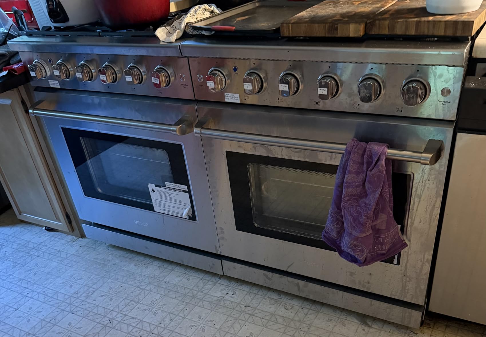 VEVOR Gas Range Oven, 30 Inches Width, Freestanding Stainless Steel Stove and Oven with 4 Sealed Cooktop Burners, Easy Reach Racks, Halogen Light, 4.8 Cu. Ft. Capacity, for Home Apartment Kitchen customer photo 1