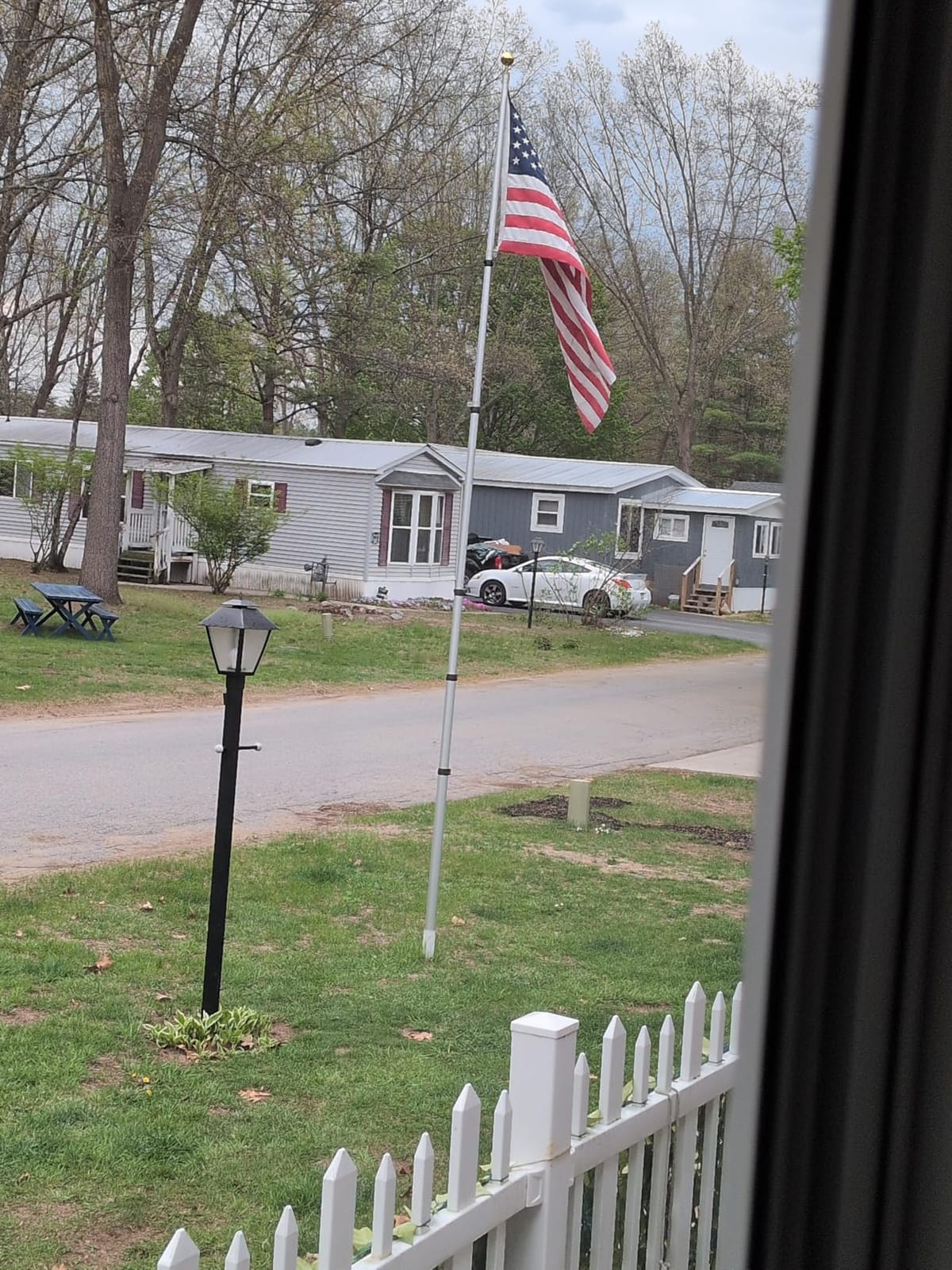 NELXINJO 20ft Telescopic Flag Pole for Outside House, Extra Thick Aluminum | Telescoping Flag Poles with 3x5 American flag, for residential commercial, outdoor heavy duty, Black customer photo 2