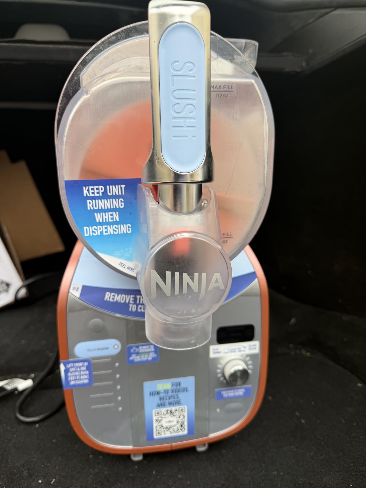 Ninja SLUSHi MAX Smart Frozen Drink Maker, 12+ Servings, Peach, FS605 | 2X BIGGER & 2X FASTER than the original Ninja SLUSHi, SlushAssist Technology, XXL 150 oz vessel, 12+ servings customer photo 2