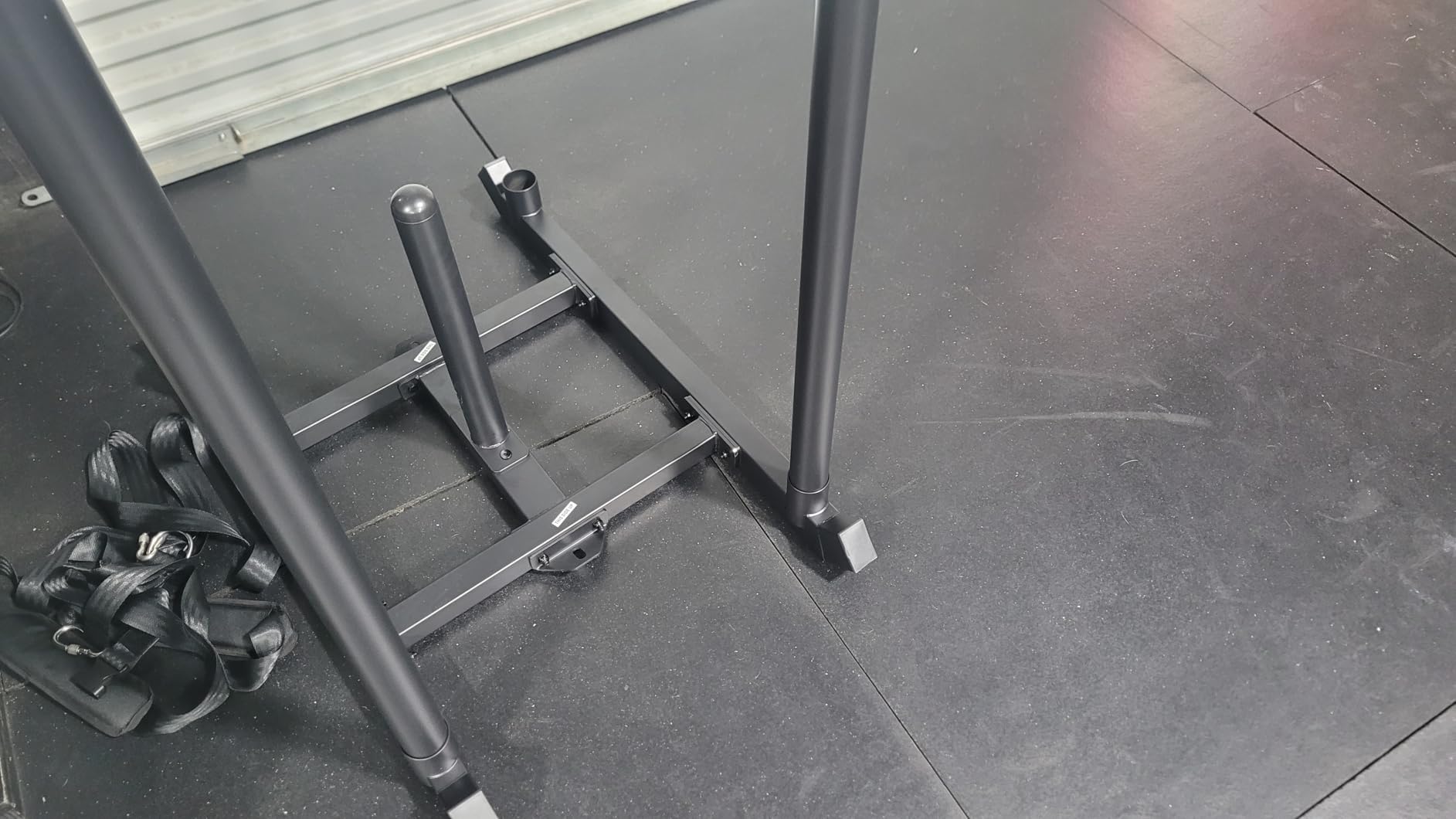 TE DEUM Weight Training Pull Sled, Fitness Strength Speed Training Sled, Steel Power Sled Workout Equipment for Athletic Exercise and Speed Improvement, Only Suitable for 2