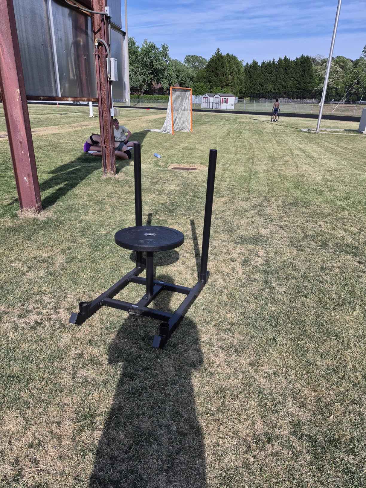 TE DEUM Weight Training Pull Sled, Fitness Strength Speed Training Sled, Steel Power Sled Workout Equipment for Athletic Exercise and Speed Improvement, Only Suitable for 2