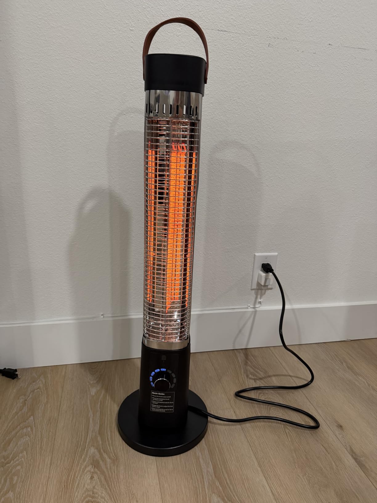 Patio Heater for Outdoor Use, Infrared Electric Outdoor Heater, 1500W Instant Heating, 60-Degree Oscillation customer photo 2