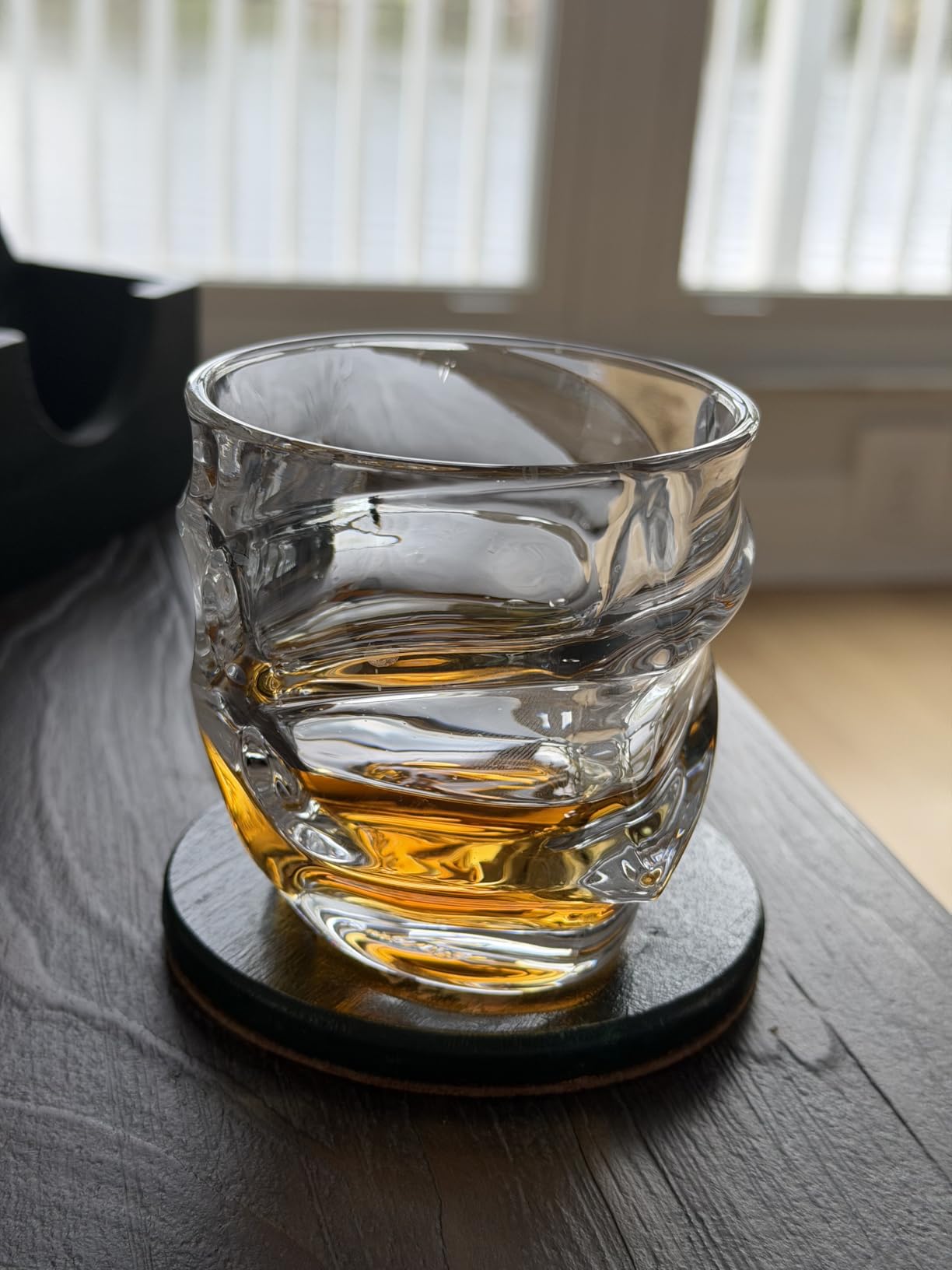 TSUKIGLASS Storm Crystal Cocktail Whiskey Glasses Set of 4 | Japanese Old Fashioned Rocks Tumblers, 8.45oz, Lead-Free Crystal, Gift Box customer photo 1
