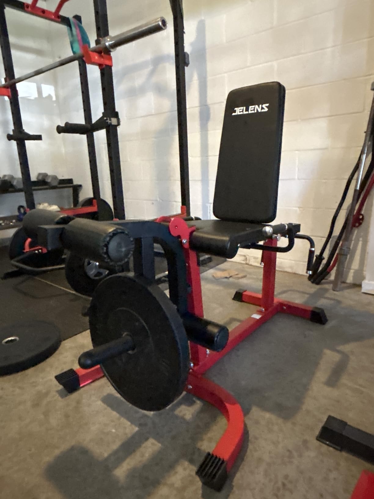 JELENS J10 Leg Extension and Curl Machine, Adjustable Leg Curl Machine for Home Gym, Seated Leg Extension and Lying Curl Machine for Lower Body Workouts customer photo 1
