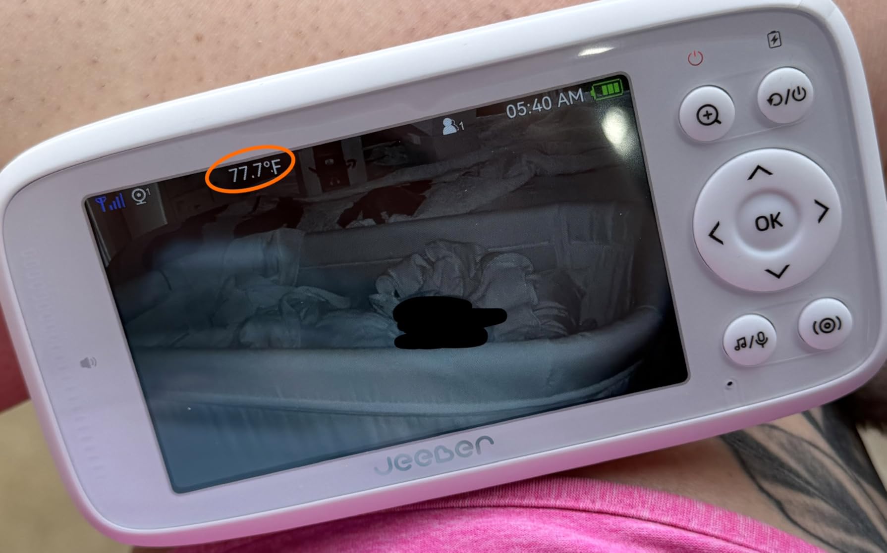 1080P WiFi Baby Monitor with 2 Cameras and Audio, 4