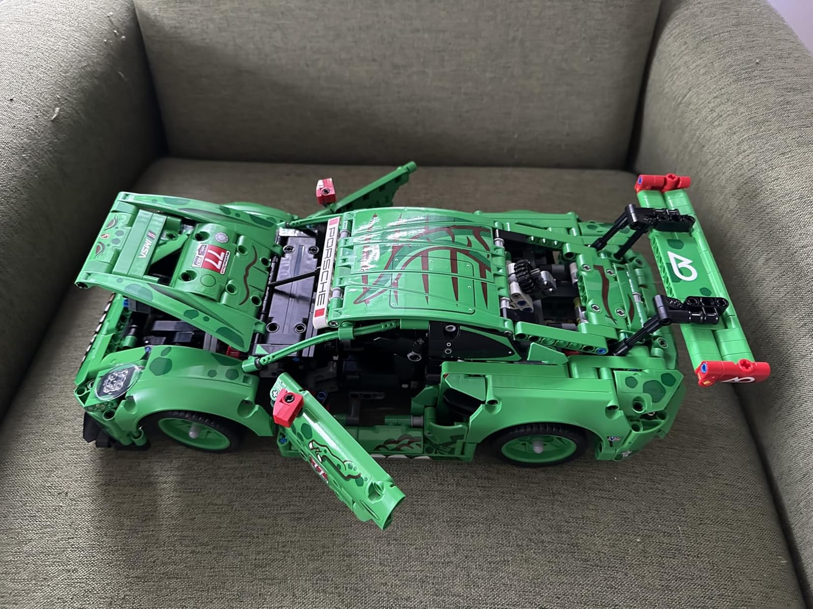 Technic Porsche 911 GT3 R Rexy AO Racing Car Building Toy for Boys & Girls - Car Toy W/Realistic Steering & 6-Cylinder Engine for Kids & Auto Fans, Ages 11+ - Gift Idea for Birthdays - 42224 customer photo 2