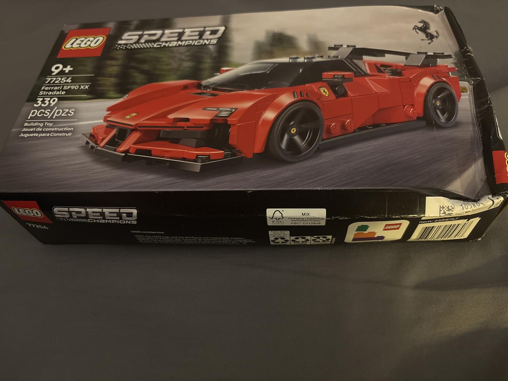 LEGO Speed Champions Ferrari SF90 XX Stradale Sports Car Building Toy for Kids - Building Set W/Ferrari Driver Minifigure for Boys & Girls, Ages 9+ - Gift Idea for Birthdays - 77254 customer photo 1