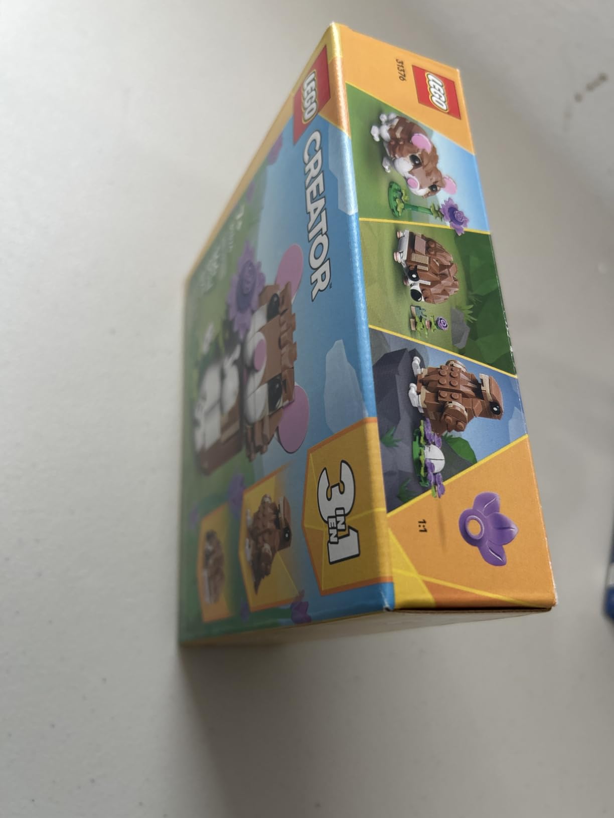 LEGO Creator 3 in 1 Cute Hamster with a Flower Building Toy for Girls & Boys, Ages 7+ - Kids Build a Hamster, Hedgehog or Eagle Animal Figure - Gift Idea for Birthdays - 31376 customer photo 2