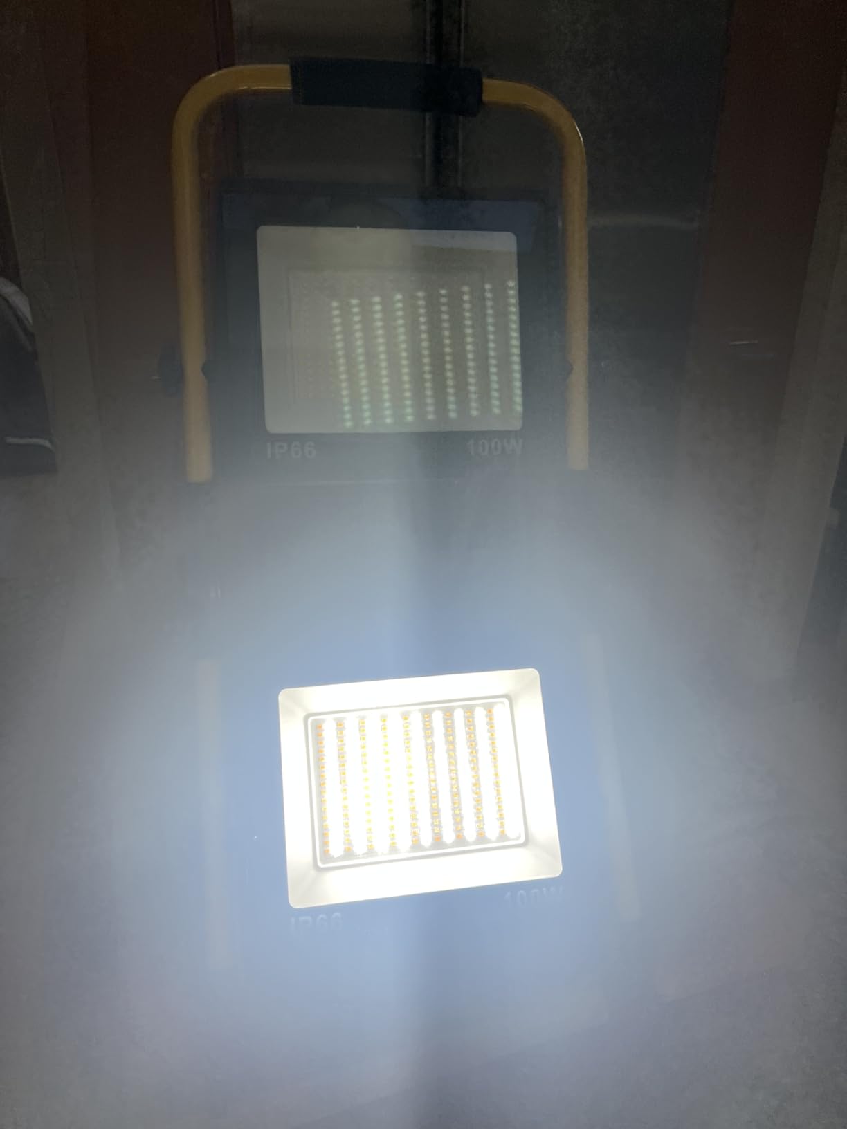 50000LM LED Work Light with Stand & Tripod 3 Head Dimmable IP66 | 50000LM LED work light, adjustable tripod design, dimmable 3000K-6500K, IP66 waterproof for garage, workshop and outdoor use customer photo 1