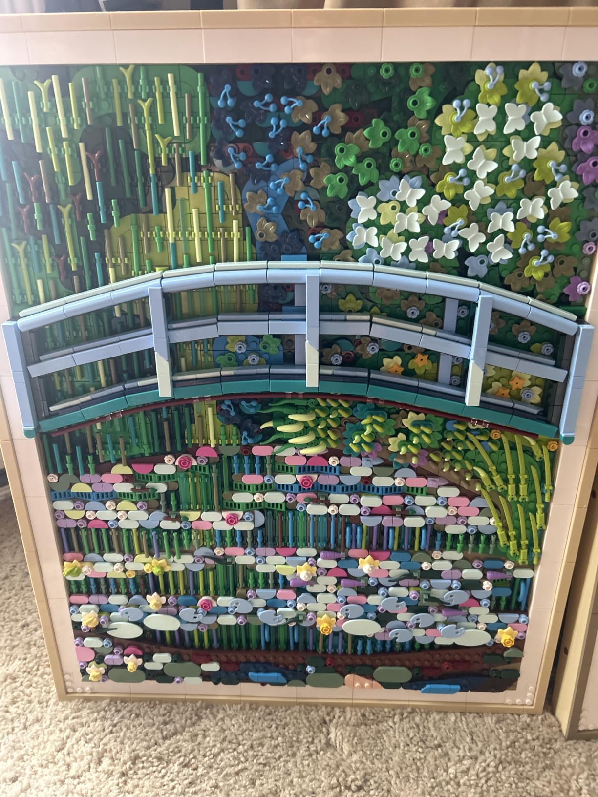Art Claude Monet Bridge Over a Pond of Water Lilies - Building Sets for Adults, Ages 18+ - Wall Decor for Living Room or Home Office - Gift for Women & Men - 31220 customer photo 1