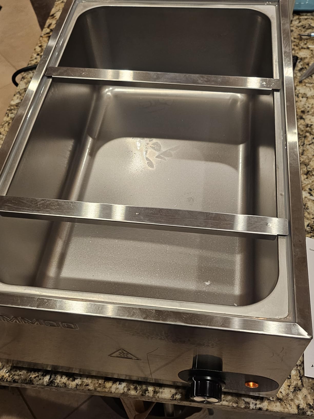 CAMMOO 1200W Electric Steam Table Food Warmer | 86-185°F Knob Control Helps Hold Serving Temperature for Soups, Sauces and Entrees During Catering or Restaurant Service customer photo 2