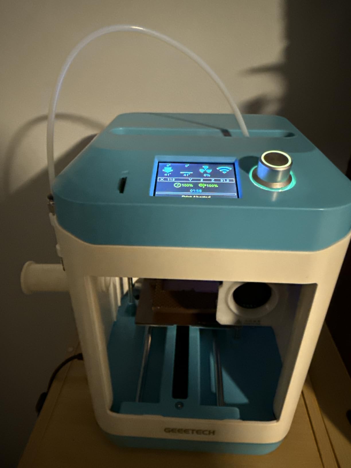 Geeetech 3D Printer for Kids & Beginners, High-Speed Smart Mini 3D Printer with Filament, Wi-Fi & App Control, Auto-Leveling, Fully Assembled STEM Learning Tool, 3.94x4.33x3.94in Print Size customer photo 2