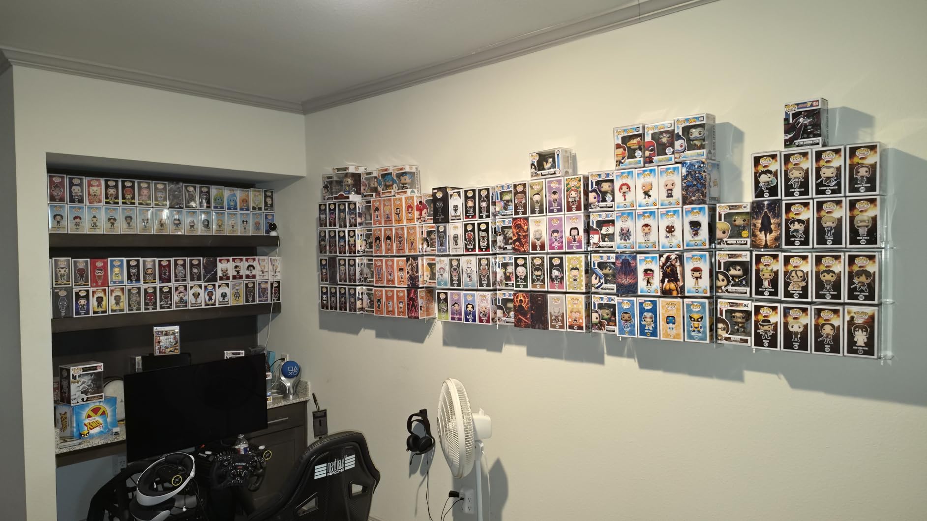 WINKINE Floating Display Shelves Compatible with 21 Funko Pop in Box, Acrylic Shelves for Wall, Clear Figures Display Case for Boxed Characters, Stackable Collectibles Figure Stand, 2 Pack (Clear) customer photo 1
