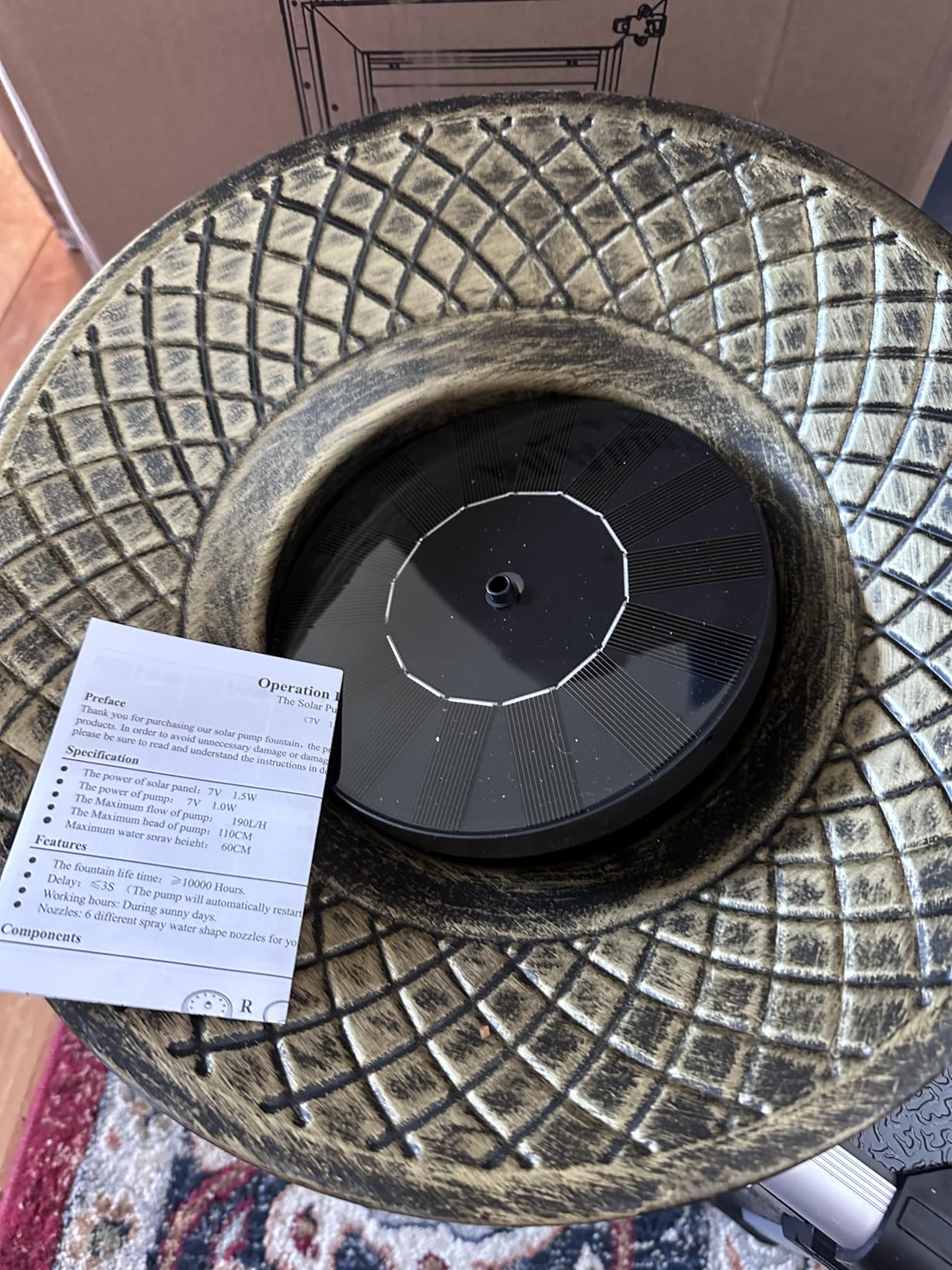 Bird Bath for Outside, 12.6