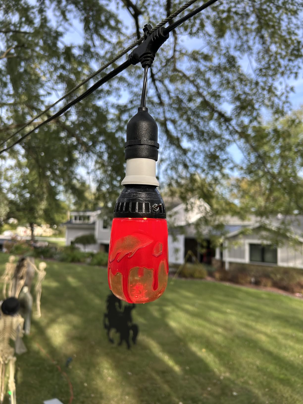addlon Outdoor String Lights 100FT G40 with Remote 54 LED Shatterproof Bulb | Dimmable Patio Globe Lights Waterproof, Hanging Outside Lighting for Backyard, Garden, Deck, Balcony, Porch, Café, Decor customer photo 1