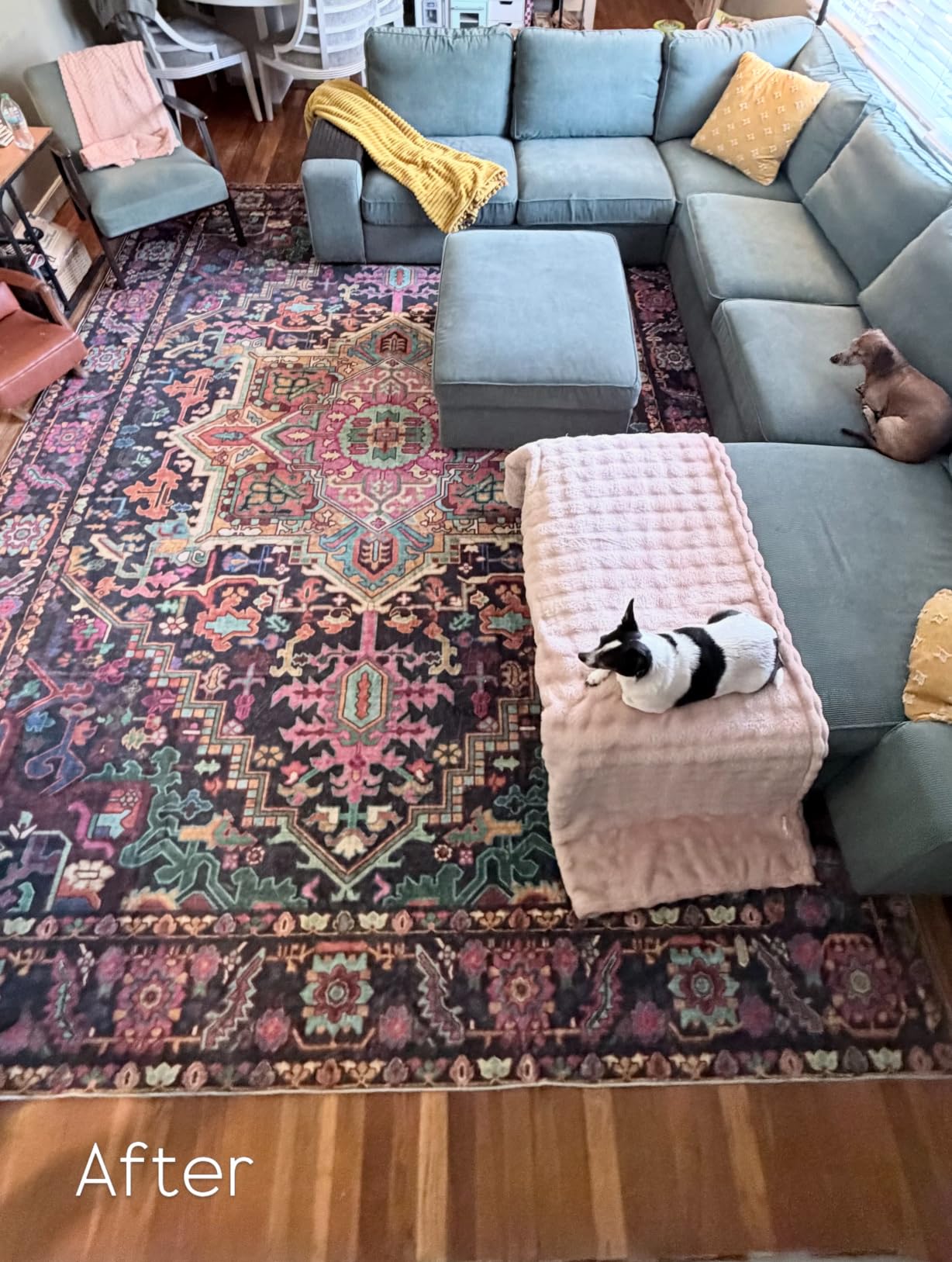 Kokia 8x10 Maroon Moody Brown Vintage Boho Oriental Soft Washable Area Rug | Low Pile Non-Slip Carpet with Distressed Medallion; Bohemian Style for Large Living Rooms, Bedrooms, Dining Room, Home Office customer photo 1