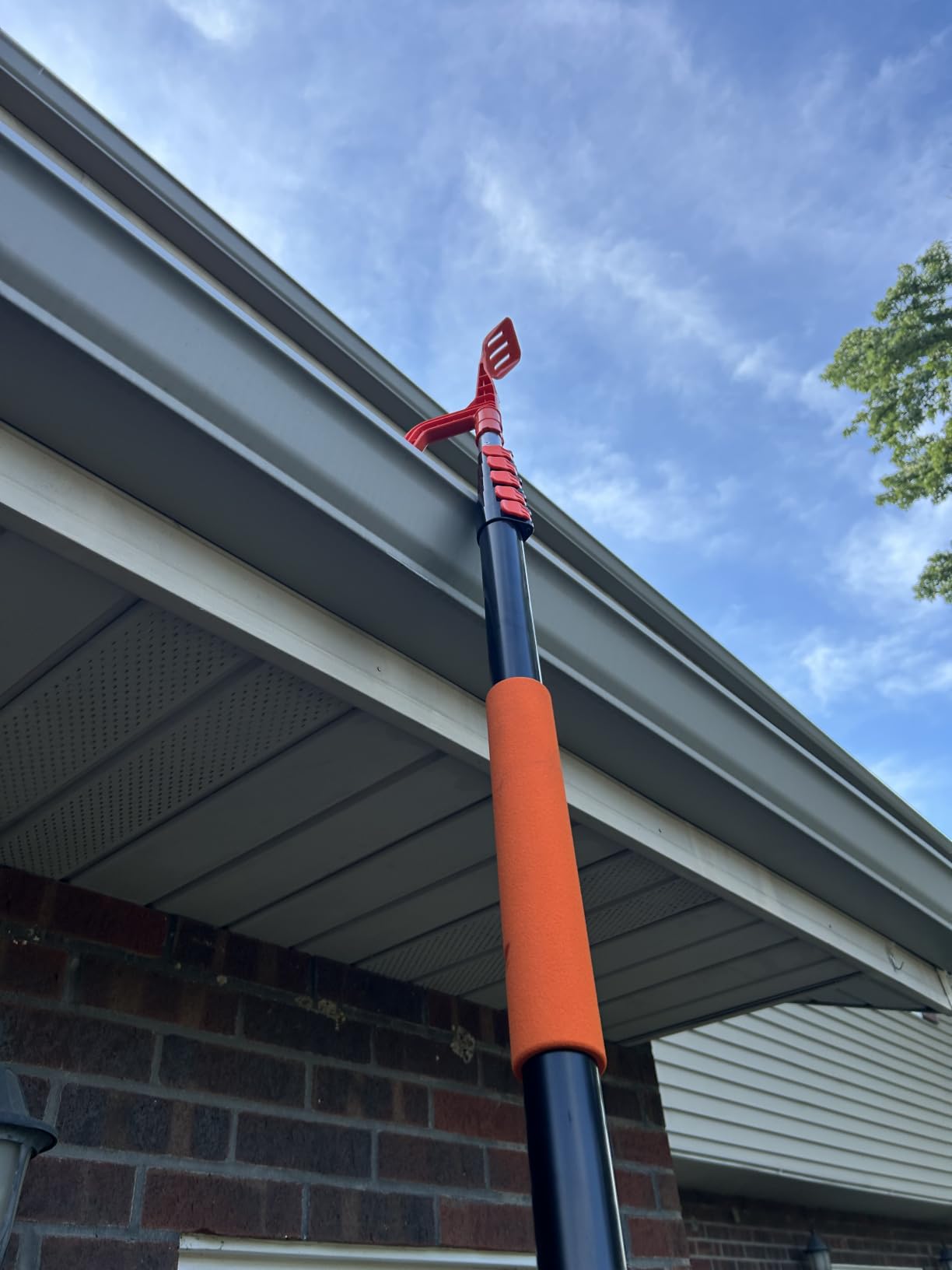 Gutter Cleaning Tools from The Ground, Multi-Angle Cleaner, Scoop & Brush & Mini Rake for rain Guard Cleaning and Leaf Removal from Gutter Guard(No Pole) customer photo 1