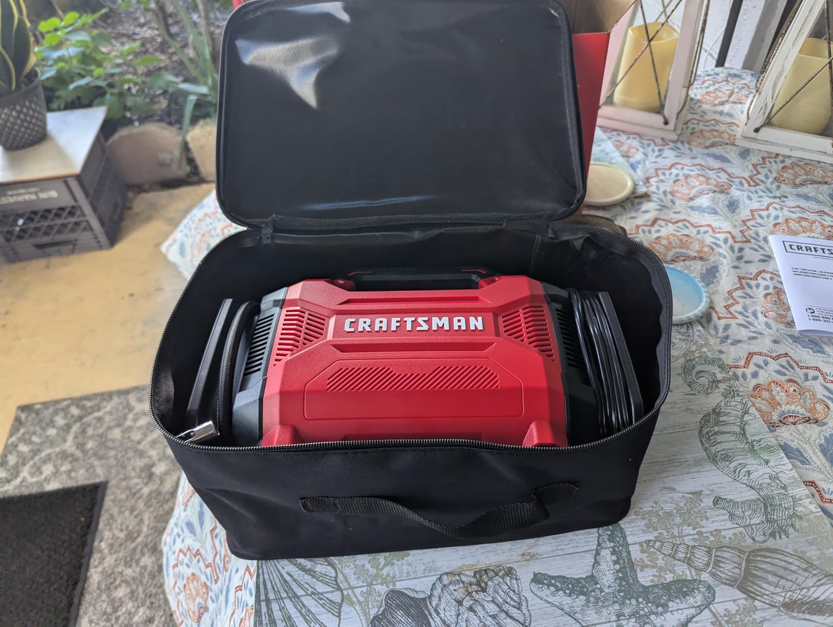 CRAFTSMAN Dual Power Tire Inflator with Digital Gauge & Auto Shut-Off | 12V DC Car Plug and 120V AC Home Use with Up to 150 PSI, LED Light, Portable Air Pump for Car Tires, Bikes and Inflatables customer photo 2