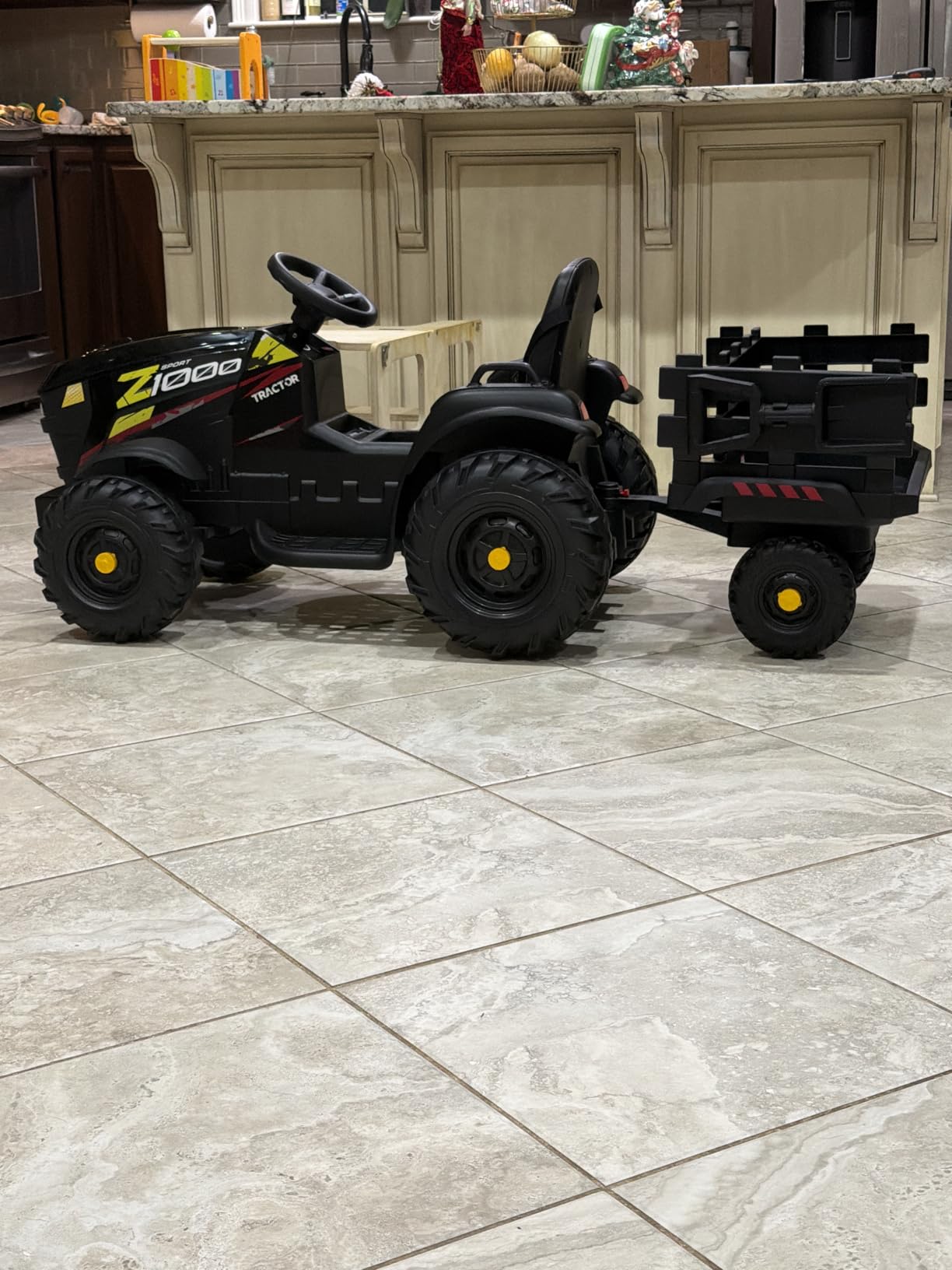 Licensed JCB 24V Ride on Toys, Electric Tractor for Big Kids 3-8 w/Trailer customer photo 2