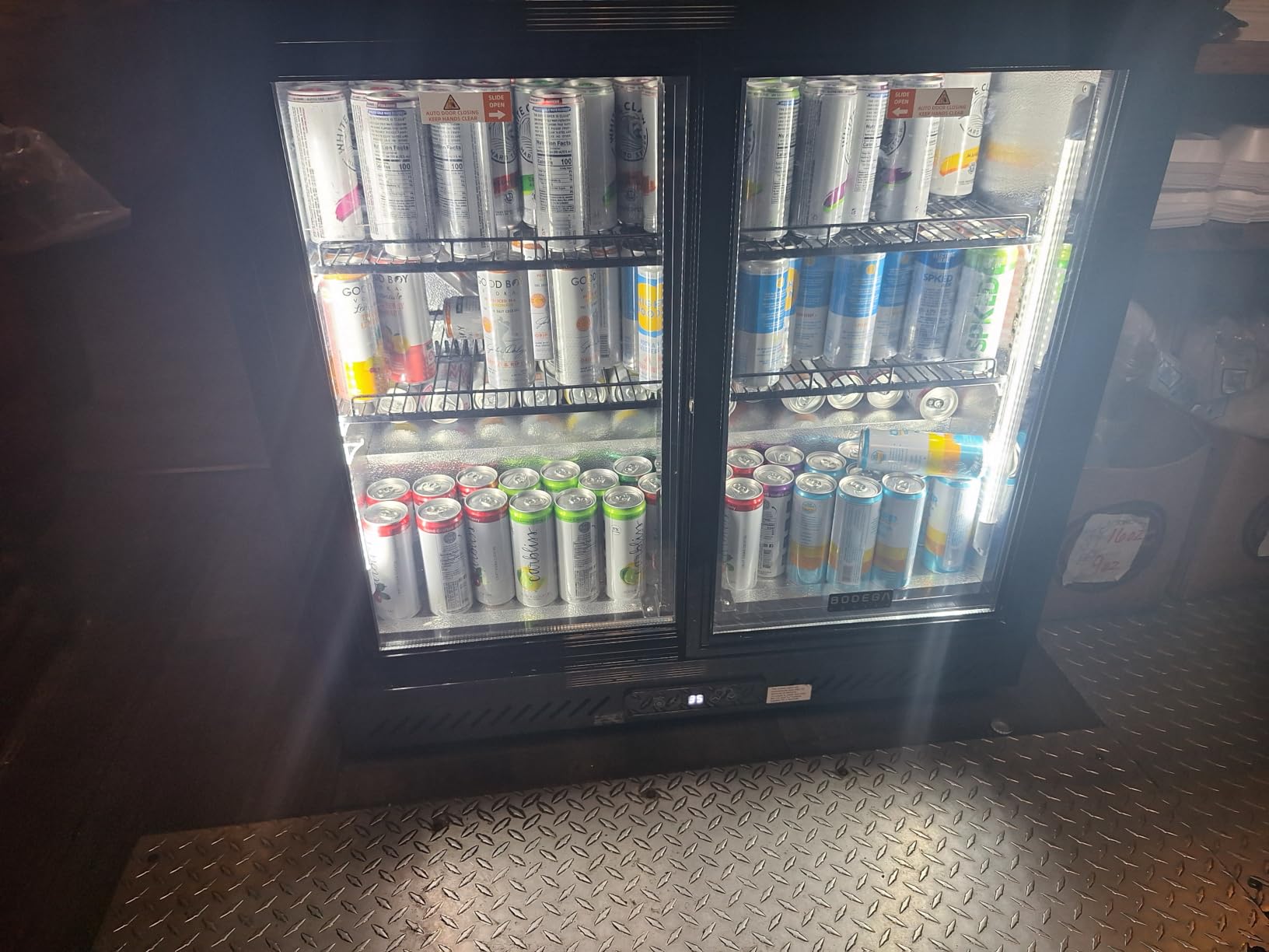 Commercial Back Bar Refrigerator, 20.5 Cu Ft Beverage Fridge Sainless Steel | 3 Glass Door Counter-Height Beverage Cooler,Adjustable Shelves，LED Lighting,Lock&6 Casters, for Restaurant Club Nightclub Bar customer photo 1