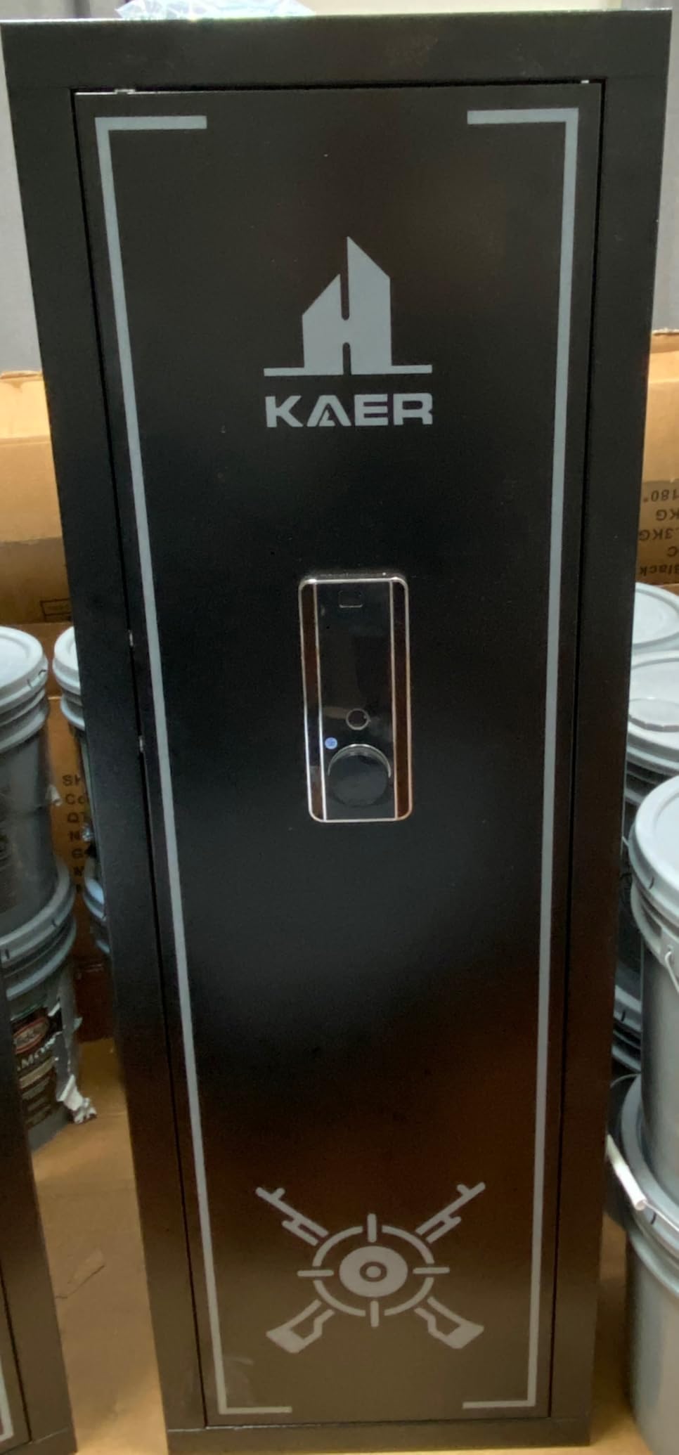 KAER Biometric Gun Safe Rifle, Gun Safes for Rifles and Pistols Holds 14-15 Firearms with Adjustable Racks & Pistol Storage, Fingerprint Keypad Lock Gun Cabinet for Home & Hunting customer photo 2