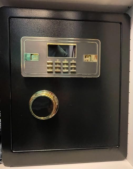 2.6 Cub Drop Safe for Business, Quick Place Safe with Drop Slot, Digital Backlit Combination Lock and Backup Key, Alarm & Mute System, Anti-theft Money Deposit Safes for Cash Slip Business Office Home customer photo 2