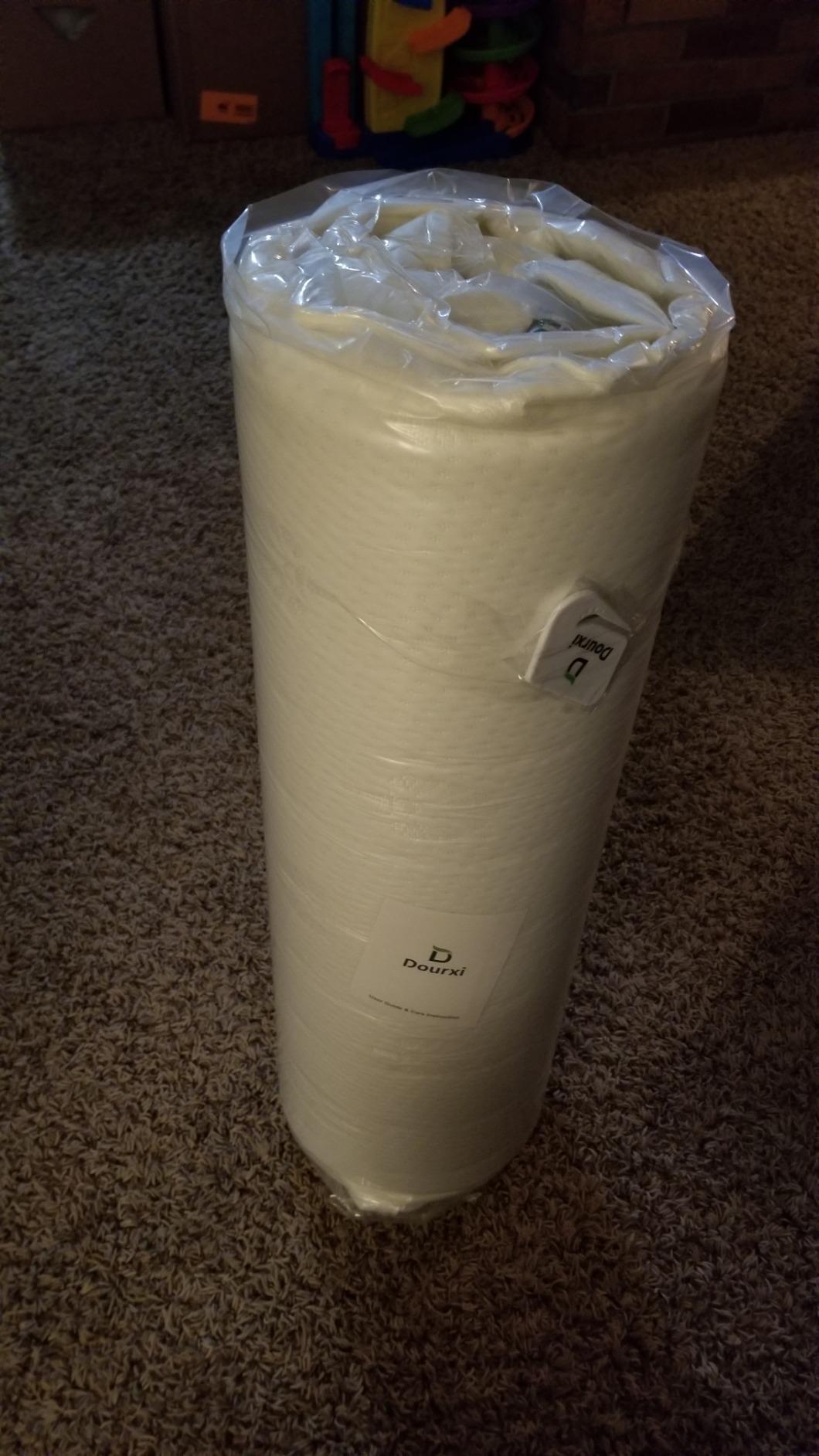 Dourxi Mini Crib Mattress, 38x24x4 Inch Dual-Sided Gel Memory Foam Mattress customer photo 1