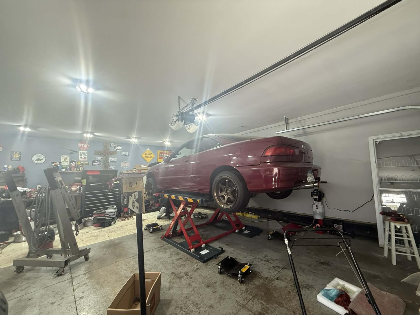 MOTOOL KT-X77 7000 lbs Portable Medium Height Scissor Lift Adjustable Height Lift for Cars, SUVs and Light Trucks (KT-X77) customer photo 1