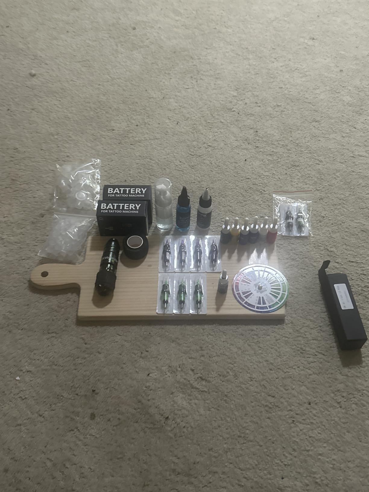 HAWINK Tattoo Gun Kit with Power Supply LCD digital 1600mAh 2PCS Tattoo Battery customer photo 2