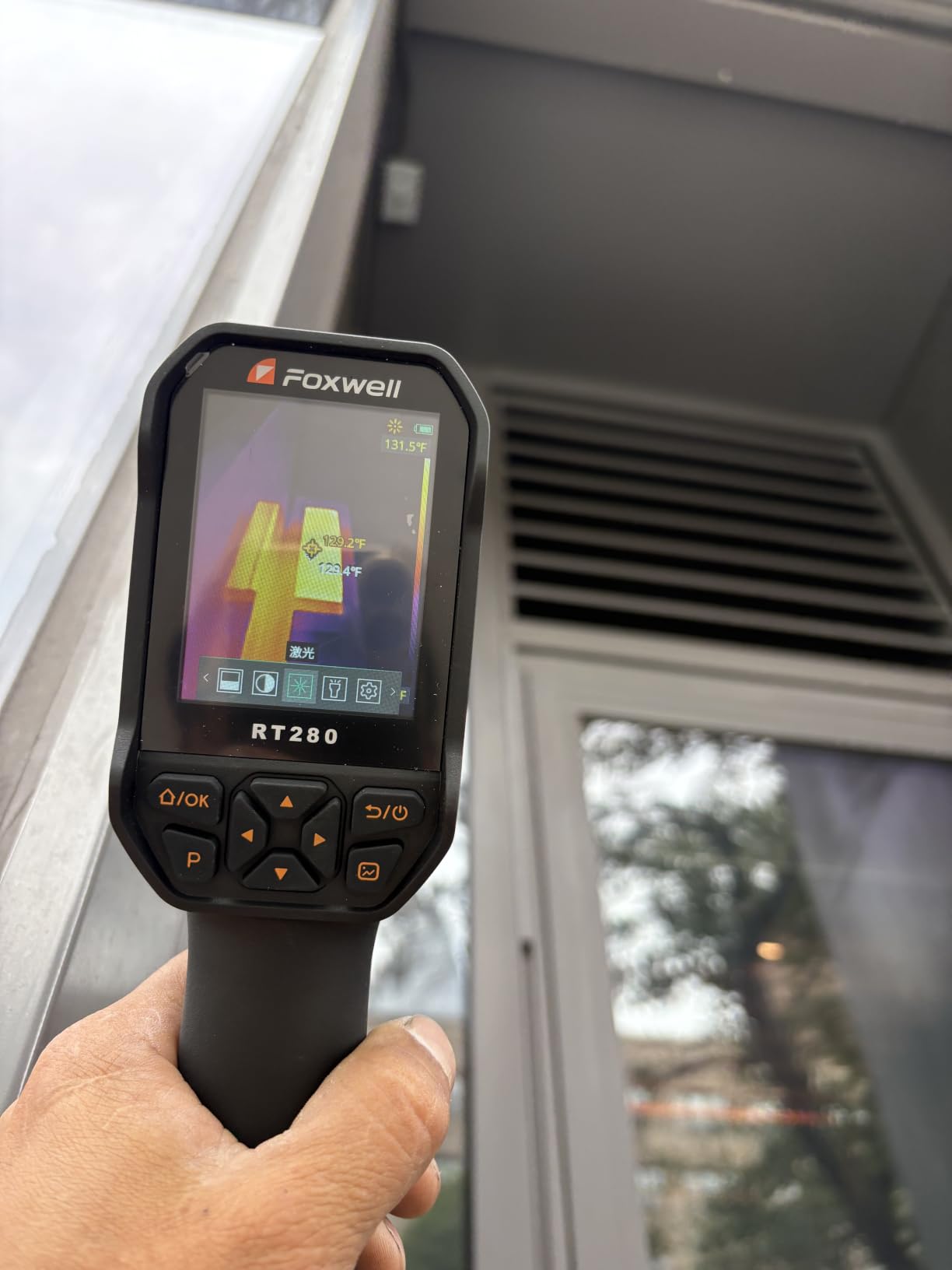 FOXWELL RT280 PRO Thermal Imaging Camera, Dual-Lens, 512 x 384 TISR | 640 x 480 Imaging Resolution, -4°F~1022°F, 2MP Visual Camera, Handheld Infrared Imager with Laser, PC Analysis, Photo & Video customer photo 1