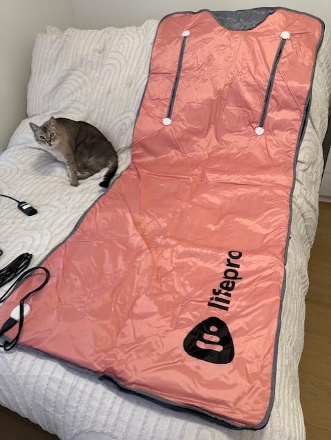 LifePro BioRemedy Plus Far Infrared Sauna Blanket with Detox Wrap - Dual-Layer Carbon Fiber Heating Foldable Home Sauna Blanket - Adjustable Temp (86-158°F) & 20-60 Min Timer For Relaxation & Wellness customer photo 1