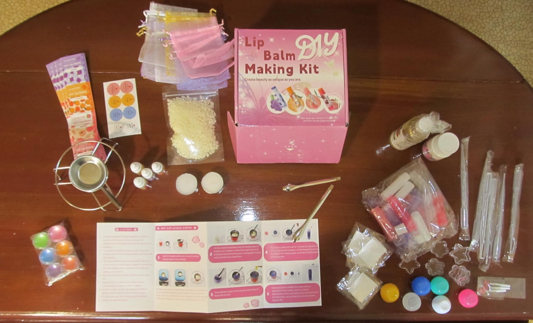 DIY Lip Balm Making Kit for Adult and Tweens | Make Your Own Moisturizing Lip Balm with Natural Beeswax, Base Oil, Essential Oil, Birthday Christmas Gift for Girls Women customer photo 1