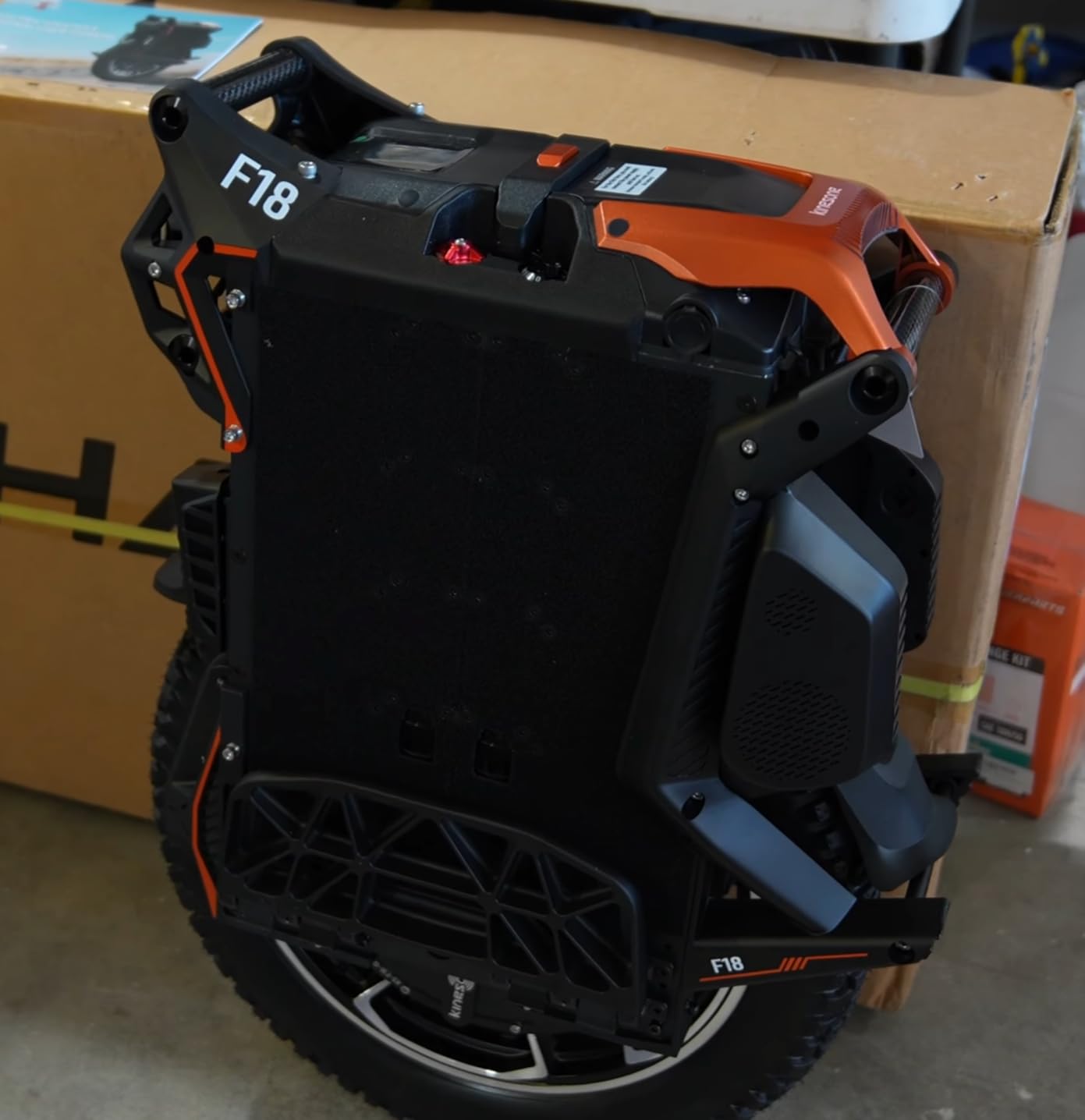 King Song F18 Electric Unicycle for Adults, 100mm Suspension EUC, 5000W Motor, Long Range All-Terrain Wheel for Off-Road & City Riding (UL2272) customer photo 1