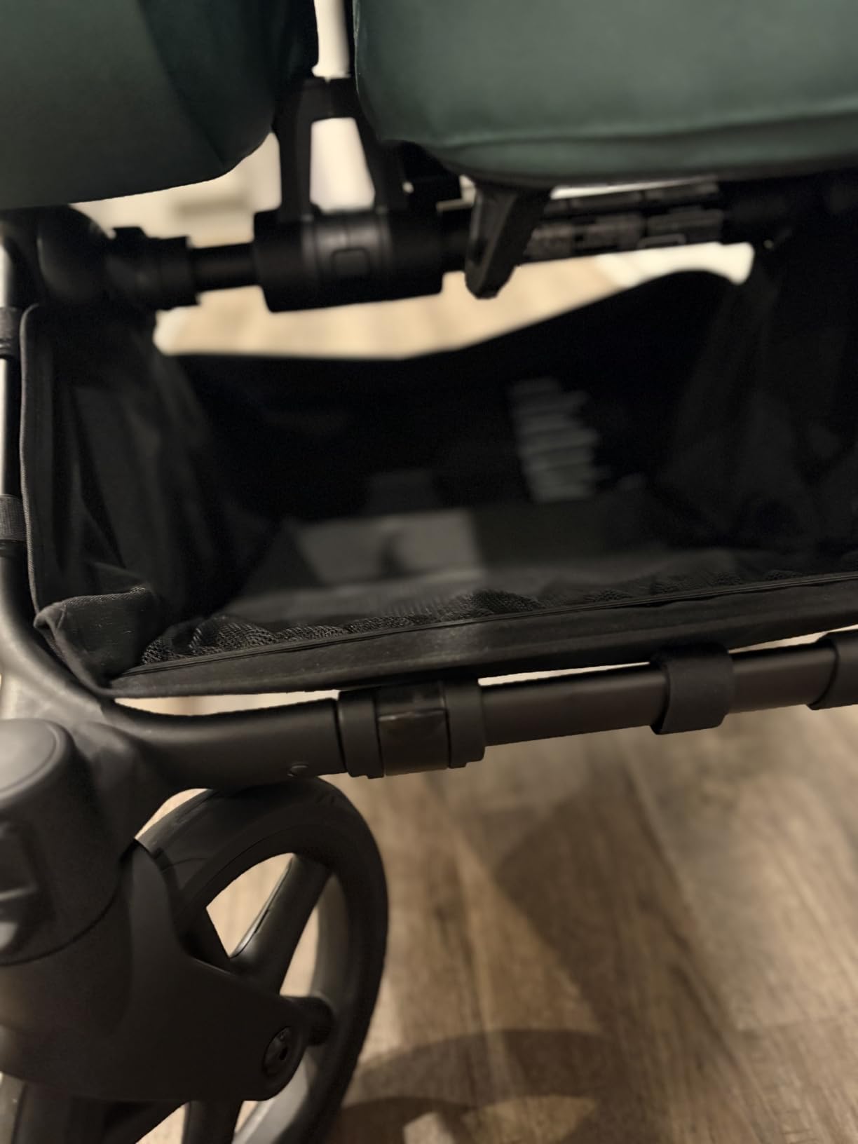 Bugaboo Donkey 6 Single-to-Double Convertible Stroller - Misty White | Side-by-side design, newborn and toddler use, XL storage basket, one-hand steering customer photo 2