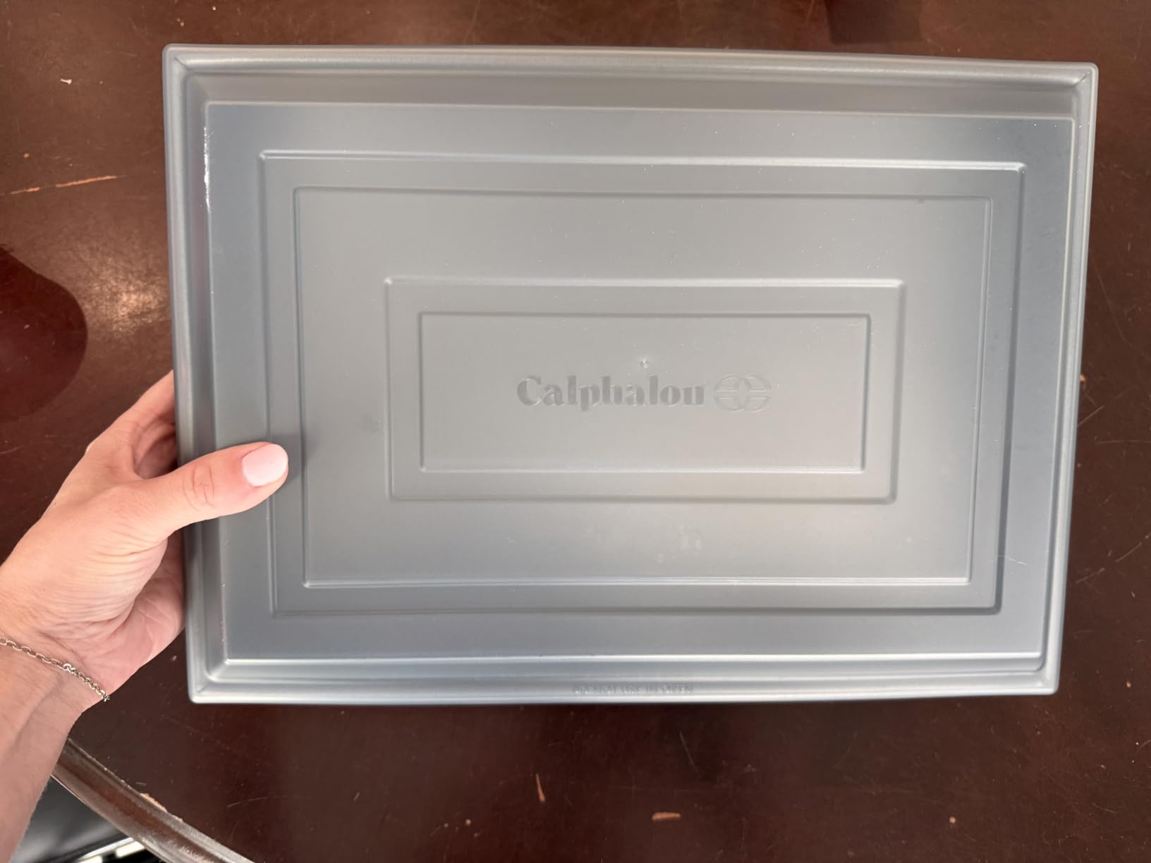 Calphalon Titan 10-Piece Nonstick Bakeware Set, Baking Sheet Set, Steel Core PFA-Free Nonstick Coating, Oven Safe, Includes Sheet Pans, Muffin Pan, Round Cake Pans, Loaf Pan and Cooling Rack - Silver customer photo 1
