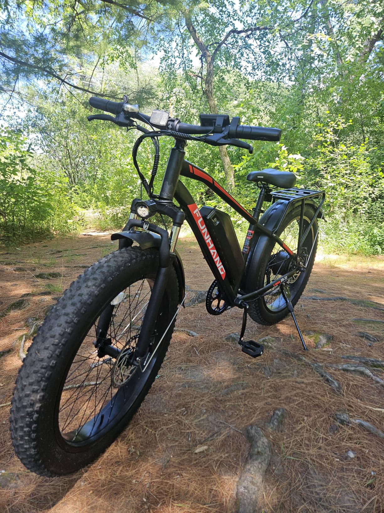 Funhang Electric Bike for Adults, 1000W Peak Ebike, 20MPH 60Miles Electric Mountain Bike, 26